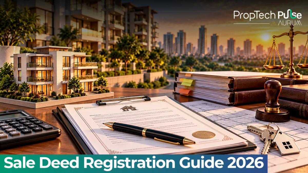 Illustration comparing an unsigned agreement to sell versus a fully stamped and registered sale deed document.
