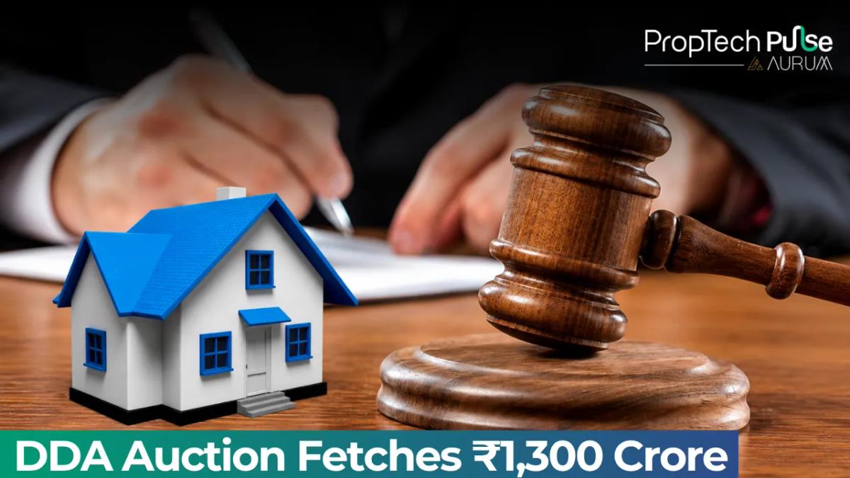 Delhi DDA Earns ₹1,300 Crore From Auction of 142 Properties