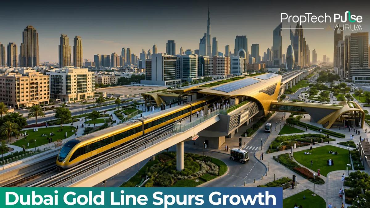 Dubai Gold Line Boosts JVC, Meydan Property Demand