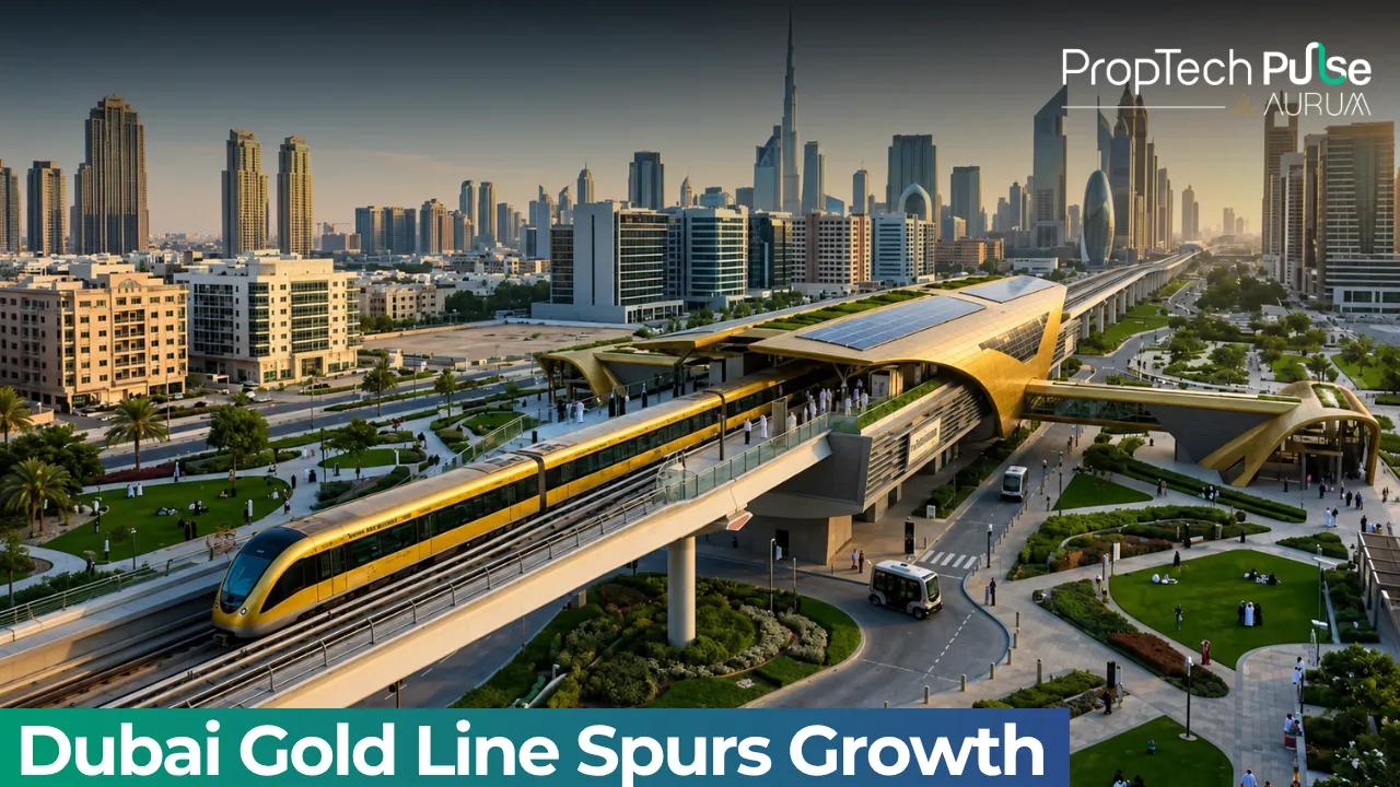 Dubai Gold Line Boosts JVC, Meydan Property Demand