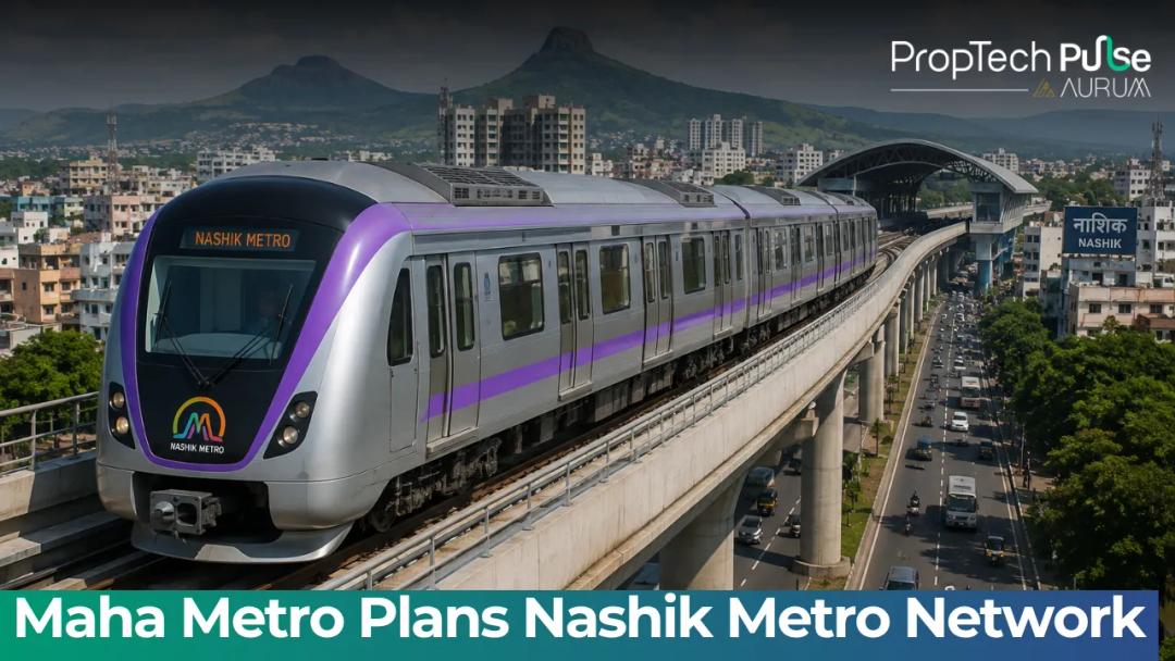 Proposed Maha Metro light rail corridor map for Nashik city