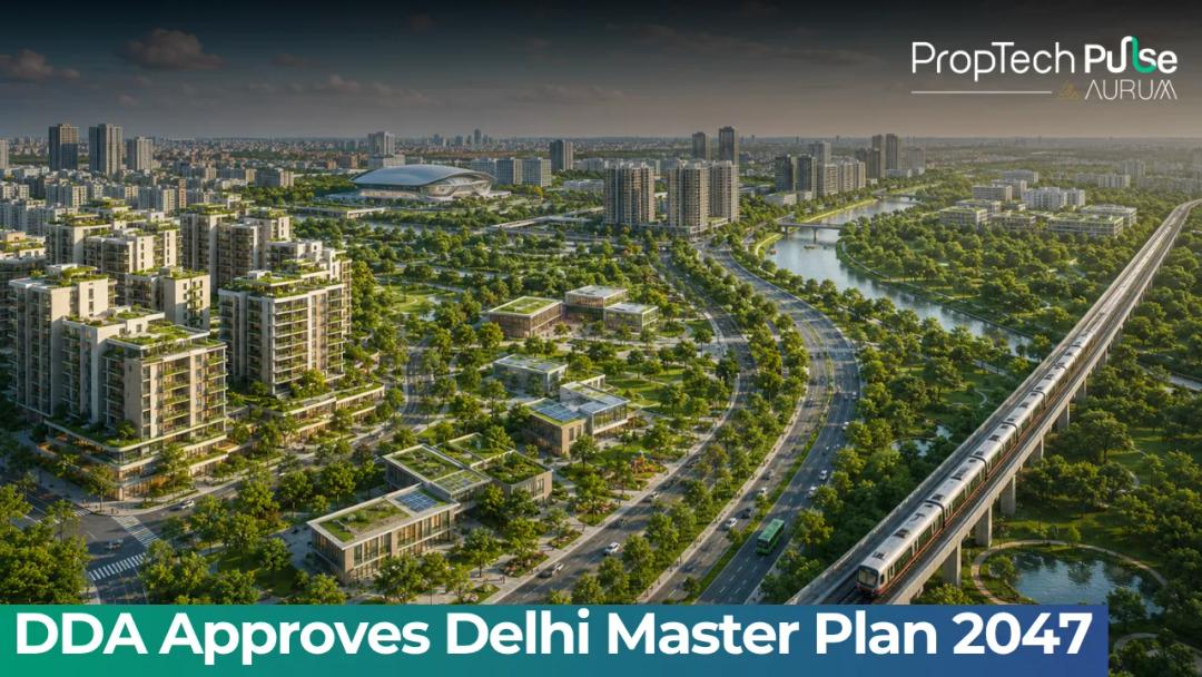 Delhi skyline representing the Delhi Development Authority's Master Plan 2047