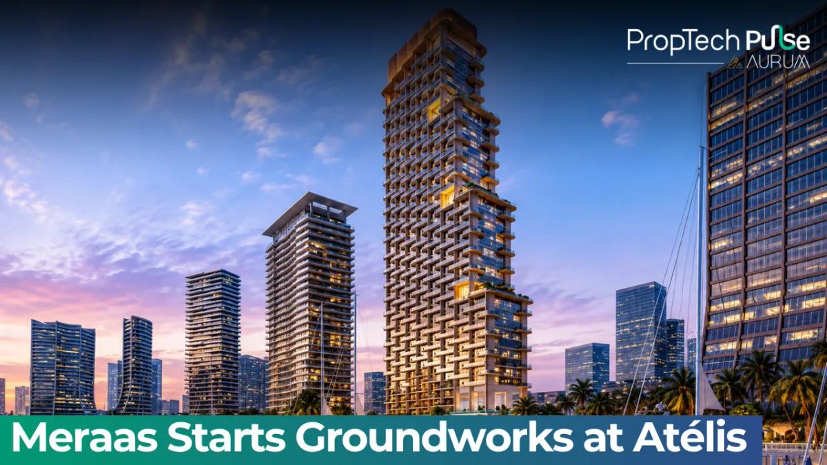 Groundworks underway at Meraas' Atélis at d3 residential tower in Dubai Design District