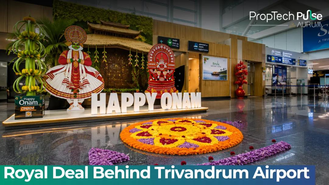 Thiruvananthapuram International Airport, built on land gifted by the Travancore royal family