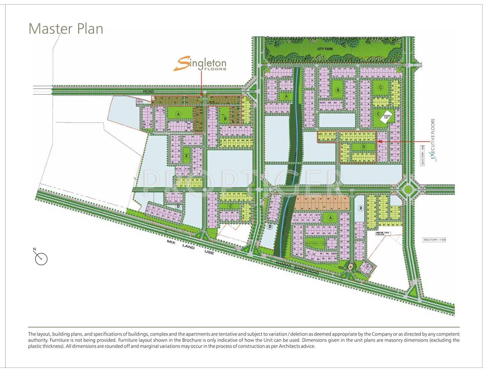 Images for Master Plan of Unitech Singleton Floors