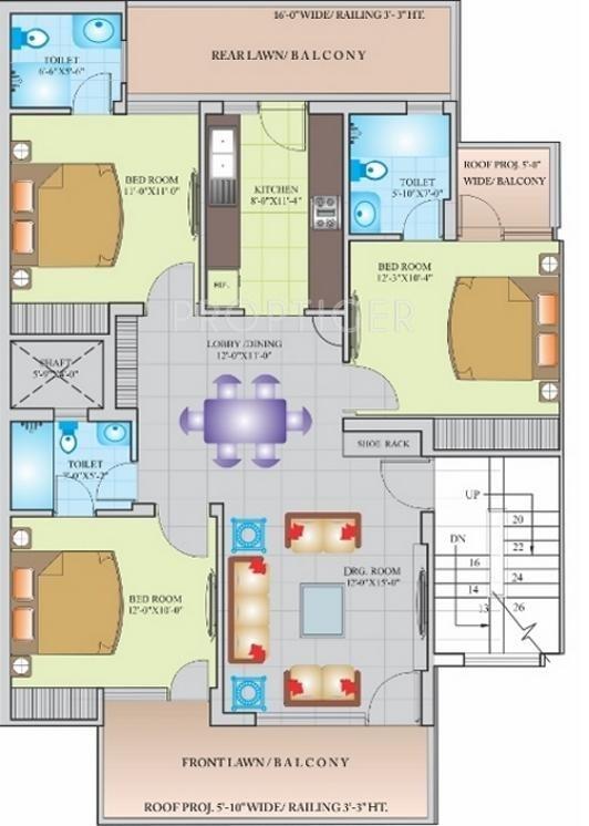 Images for Cluster Plan of Dwarkadhish Precedence