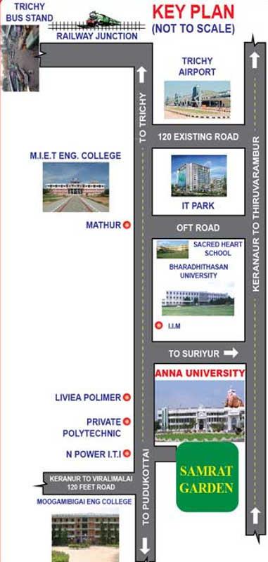 Images for Location Plan of Rich Project Near Trichy Anna University