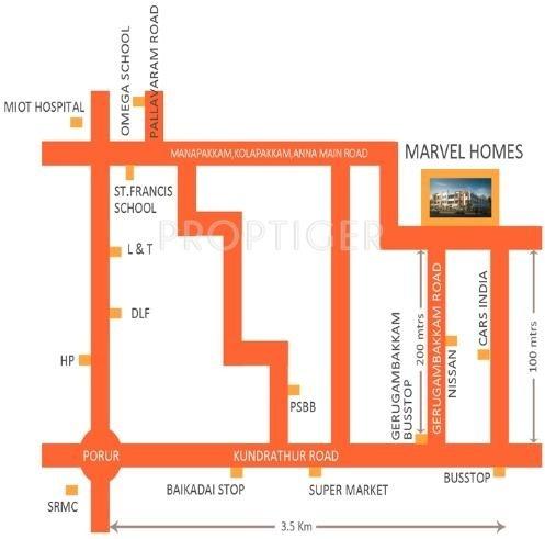 AKM Rigid Developer Marvel Homes Location Plan