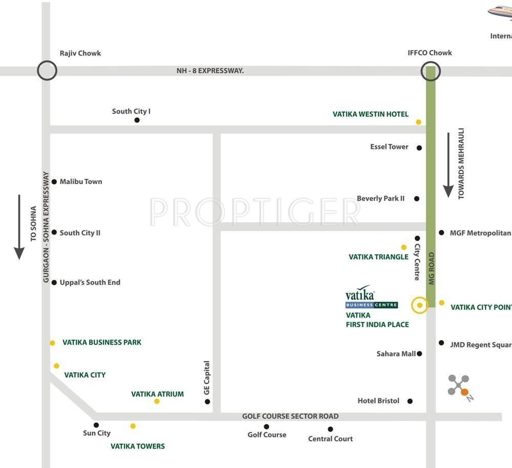 Images for Location Plan of Vatika The Sovereign Apartment
