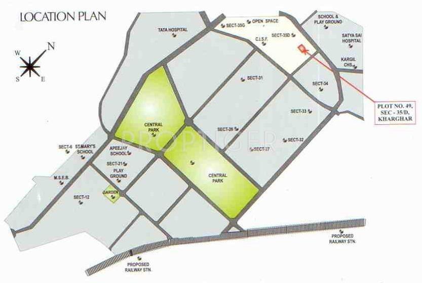 Hex Corp Krishiv Kripa Location Plan