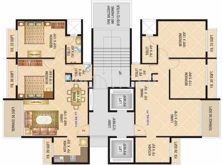 Images for Cluster Plan of Dolphin Elite Residency