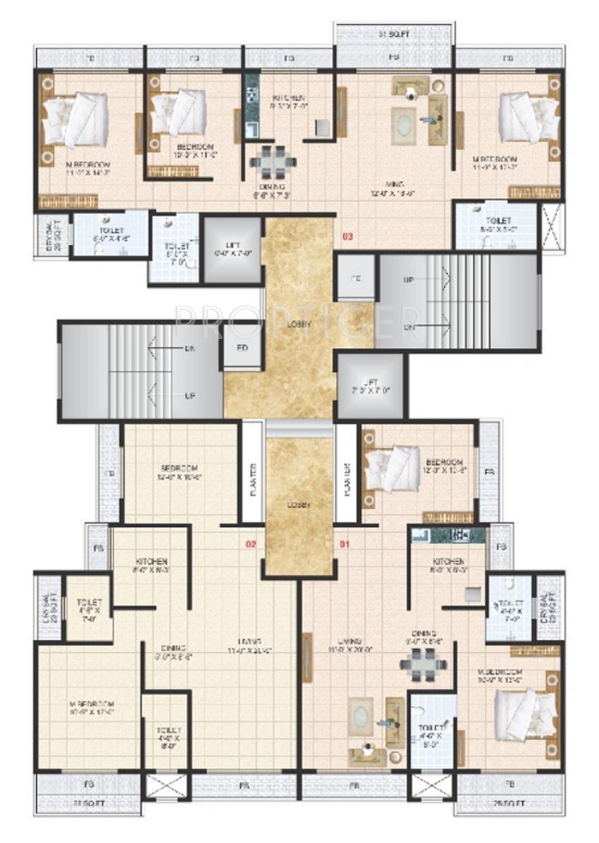 Images for Cluster Plan of MK Morya Heritage