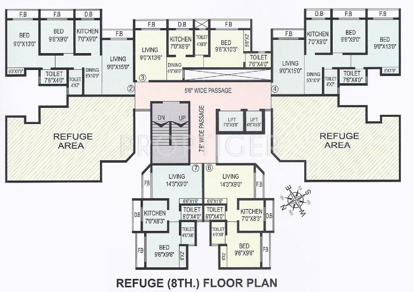 Images for Cluster Plan of Morya Realtors M B Tower