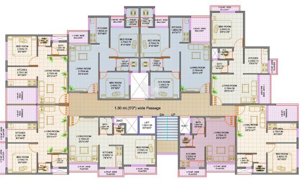  balaji-park Tower A Cluster Plan