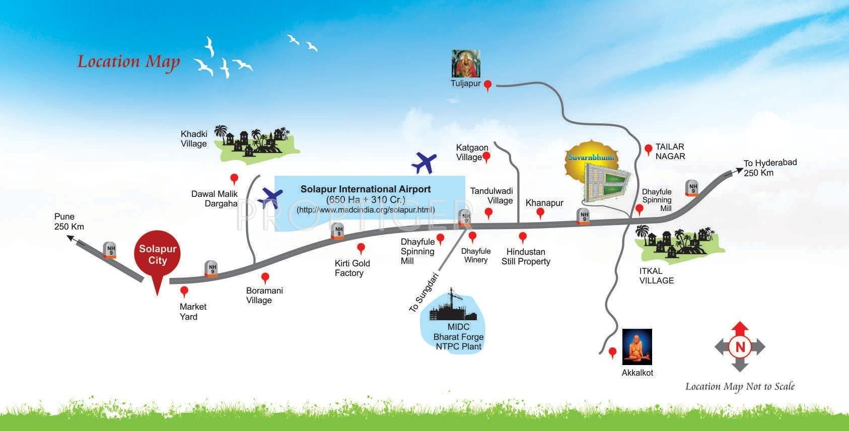 Bhumi Properties Suvarnbhumi Location Plan