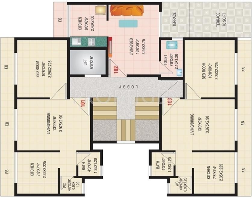 Images for Cluster Plan of JBD Group Balaji Residency