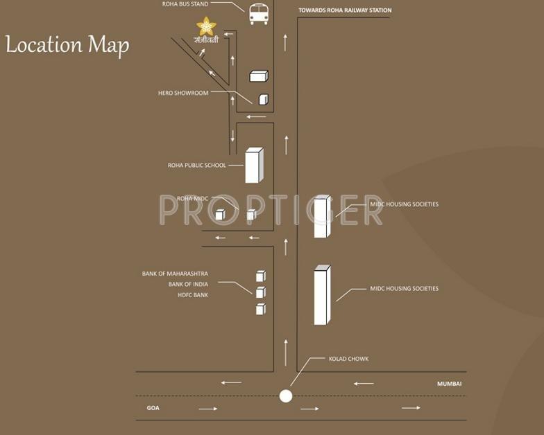 Mark Ventures Sanjeevani Location Plan