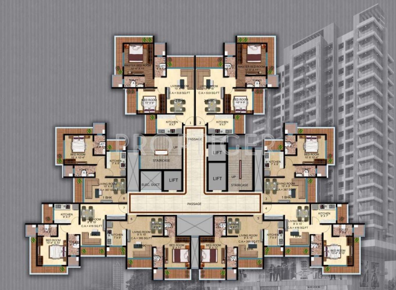 Images for Cluster Plan of Navkar Pallazo