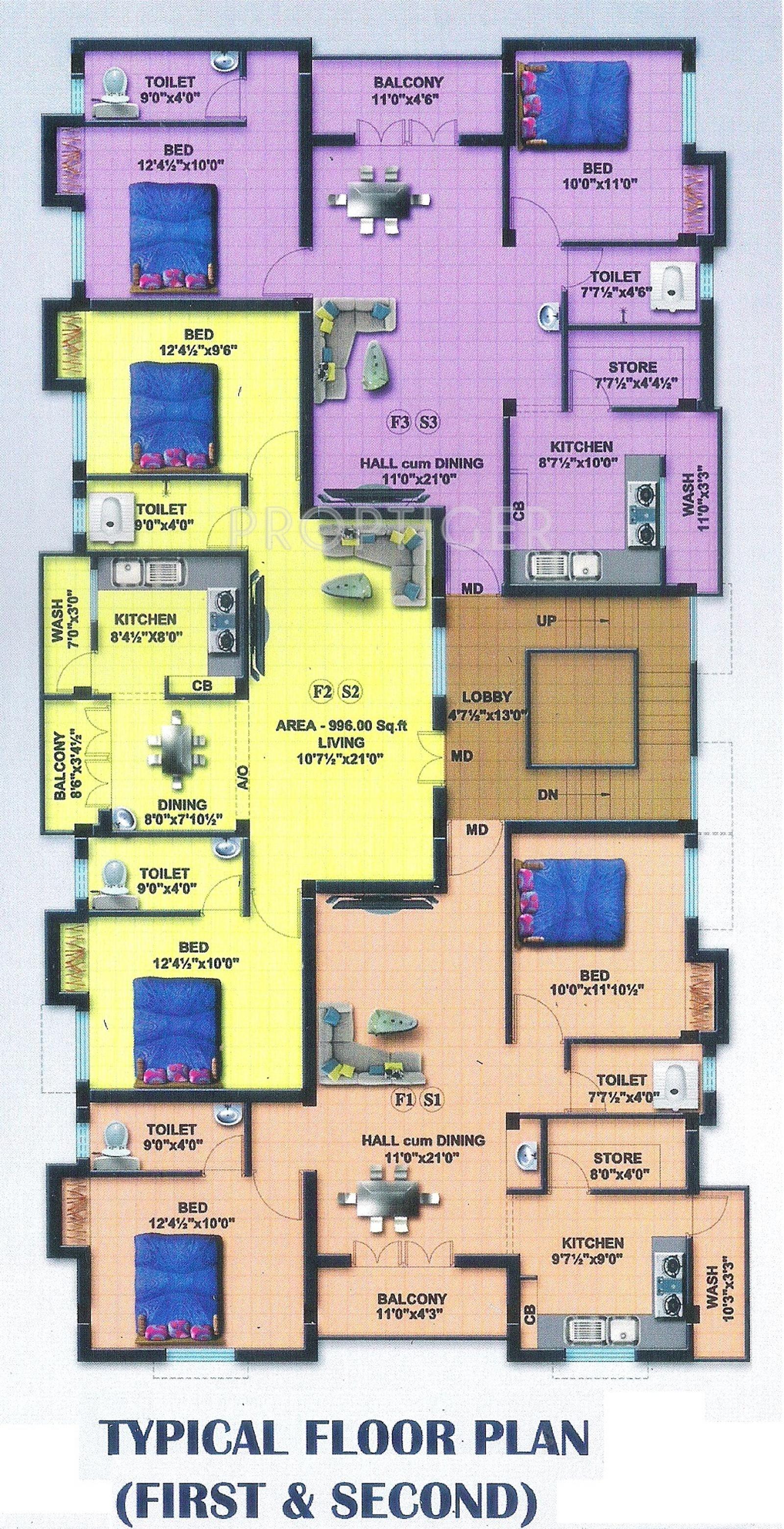Images for Cluster Plan of Chennai Royal Nests