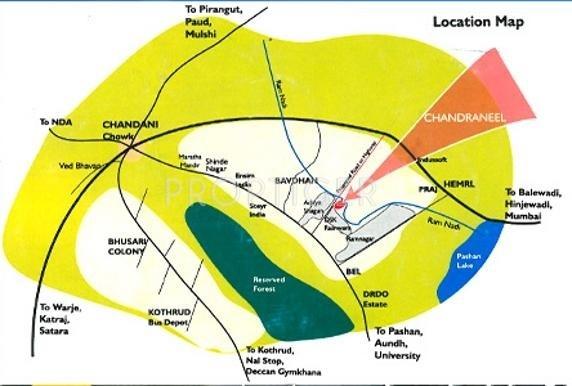 Giridhar Housing Chandraneel Location Plan