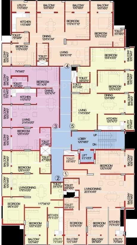  icon Single Tower Cluster Plan