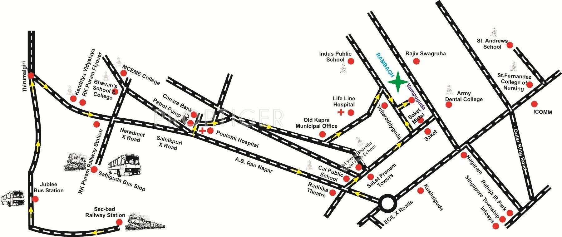 K N Infra Projects Pvt Ltd Rambagh Location Plan