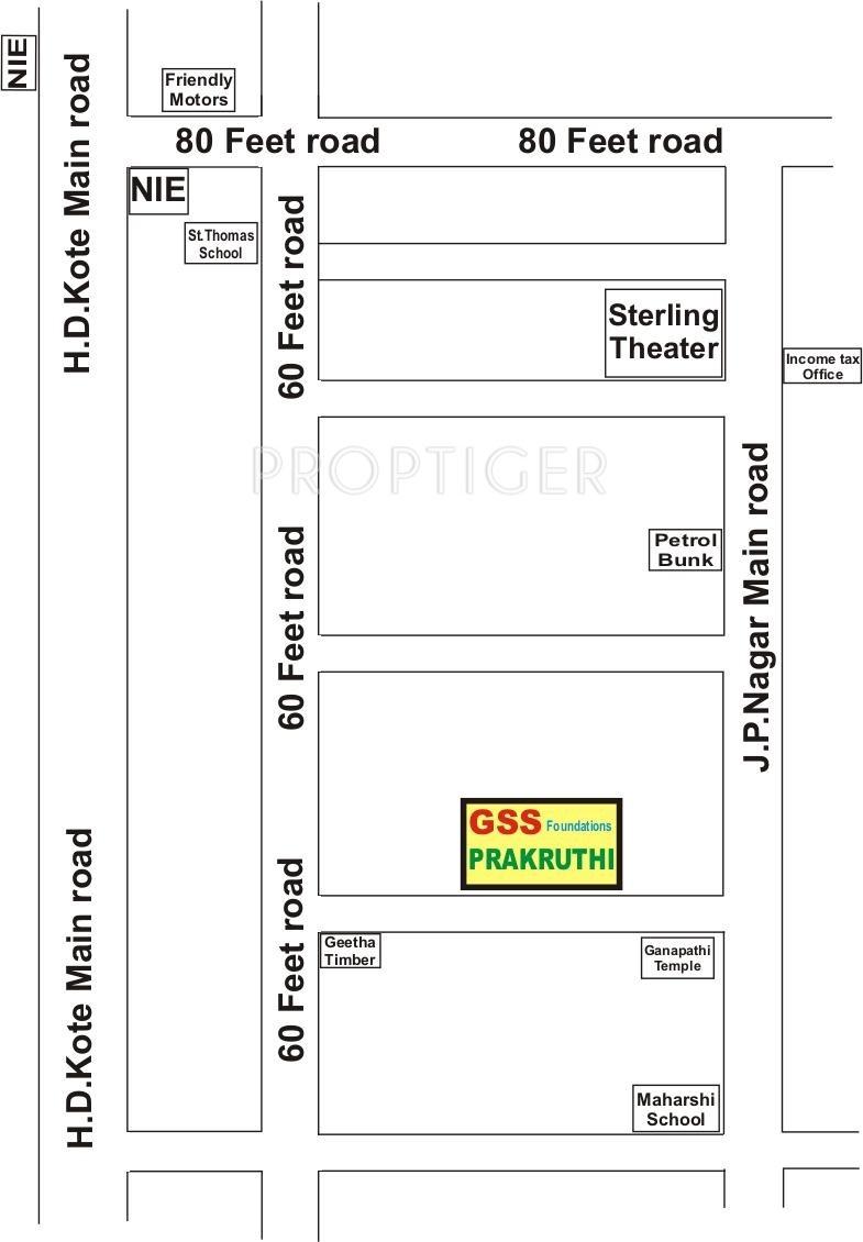 Images for Location Plan of GSS Prakruthi