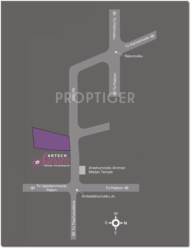  sanam Images for Location Plan of Artech Sanam
