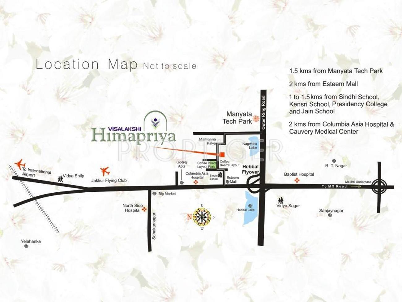 Visalakshi Housing Himapriya Location Plan