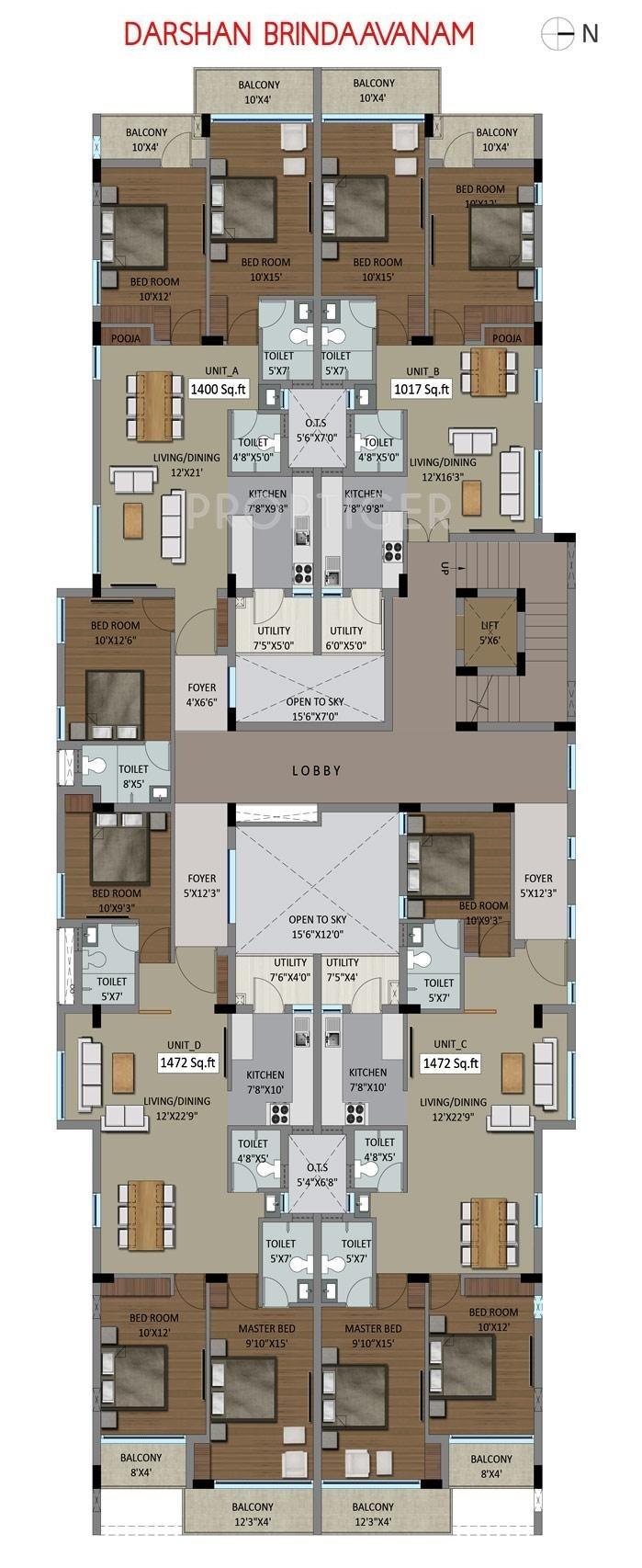 Images for Layout Plan of Darshan Brindaavanam