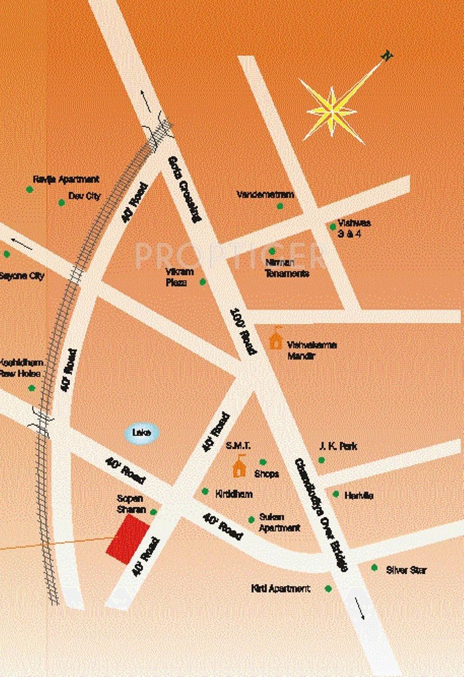 Images for Location Plan of Simandhar Developers Residancy 2