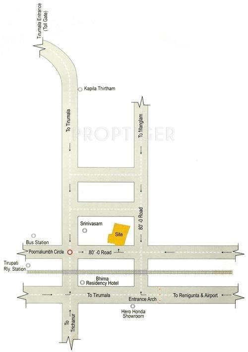 Images for Location Plan of Theme Ambience Tirupati Temple Town