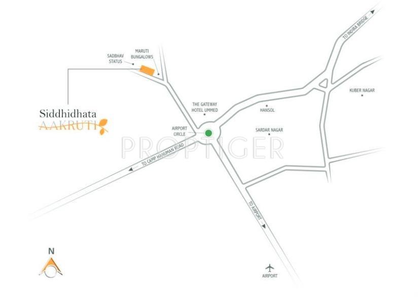 Siddhidhata Akruti Location Plan