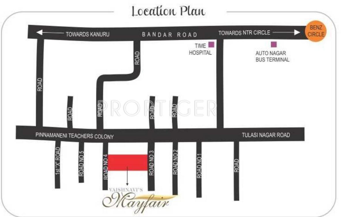 Vaishnavi Estate Mayfair Location Plan