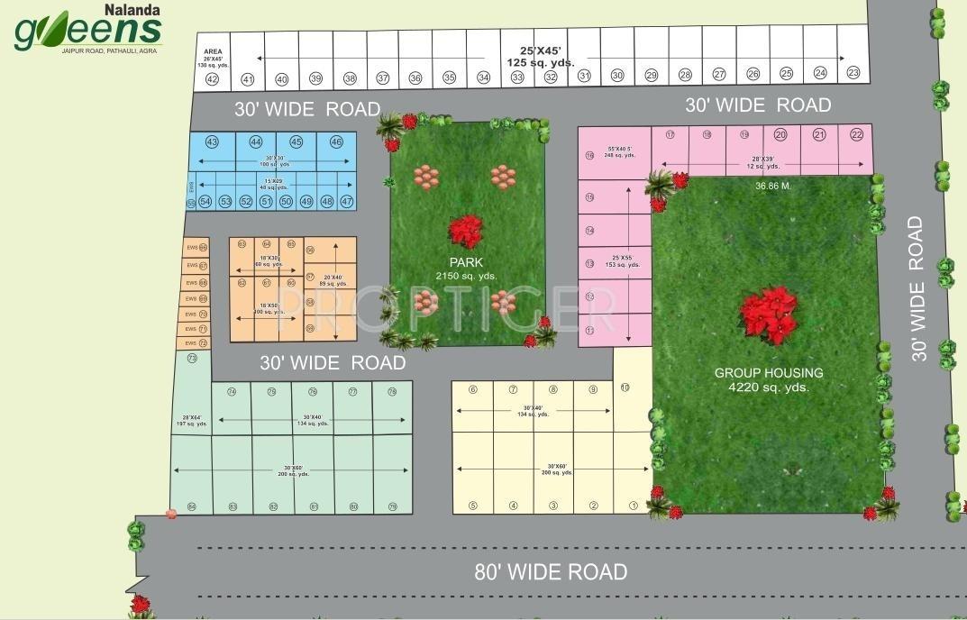 Nalanda Builders Greens Layout Plan