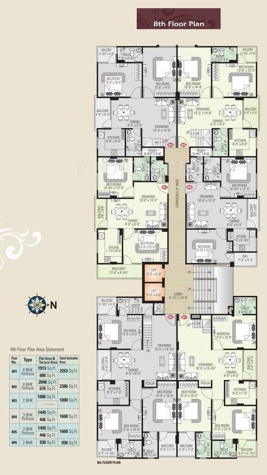 Images for Cluster Plan of Aradhana Bhavyaa Heights