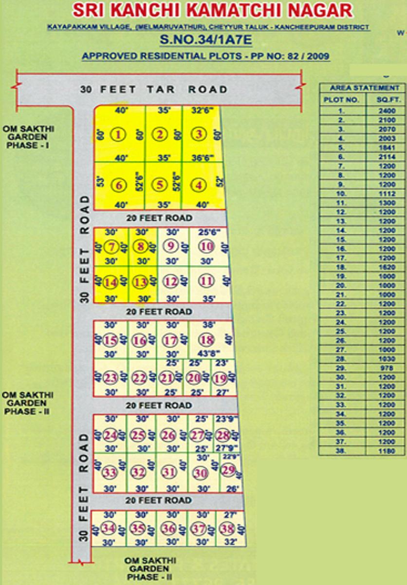 Images for Layout Plan of GV Sri Kanchi Kamatchi Nagar