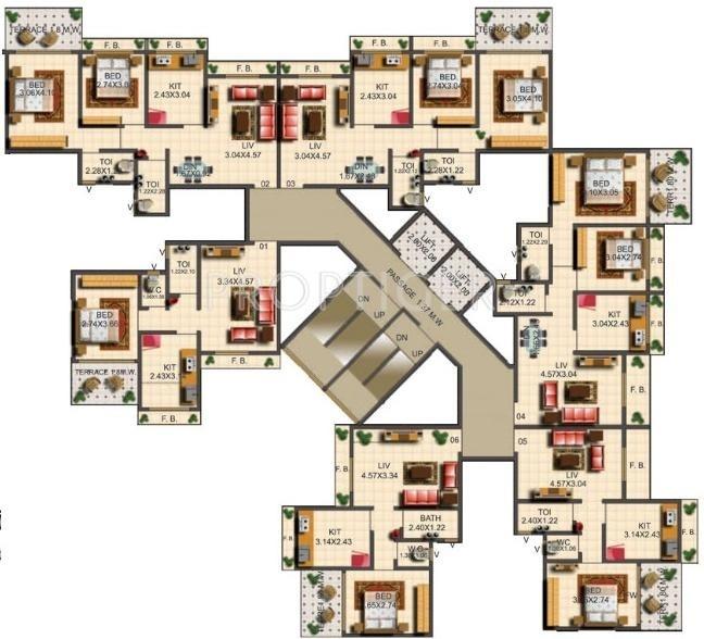 Images for Cluster Plan of OSSK Corp Mrunmayi Palace