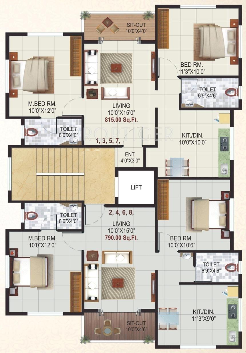 Images for Cluster Plan of Rajashree Enclave