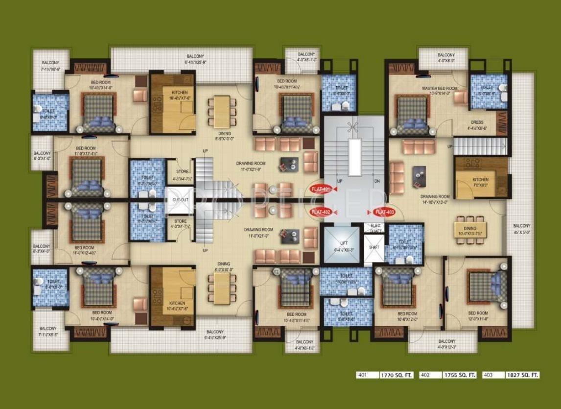 Images for Cluster Plan of Unique Builder Unique Luxuria