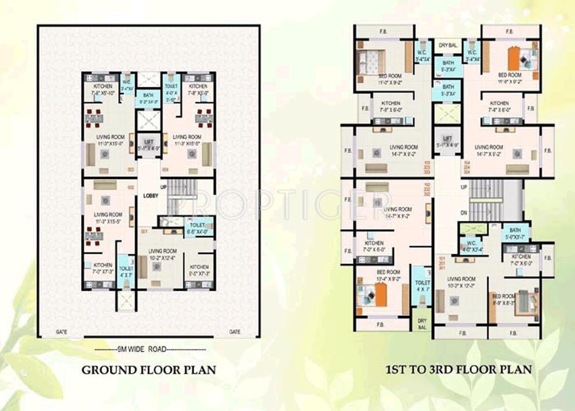 Images for Cluster Plan of Shree Om Enterprises Om Apartment