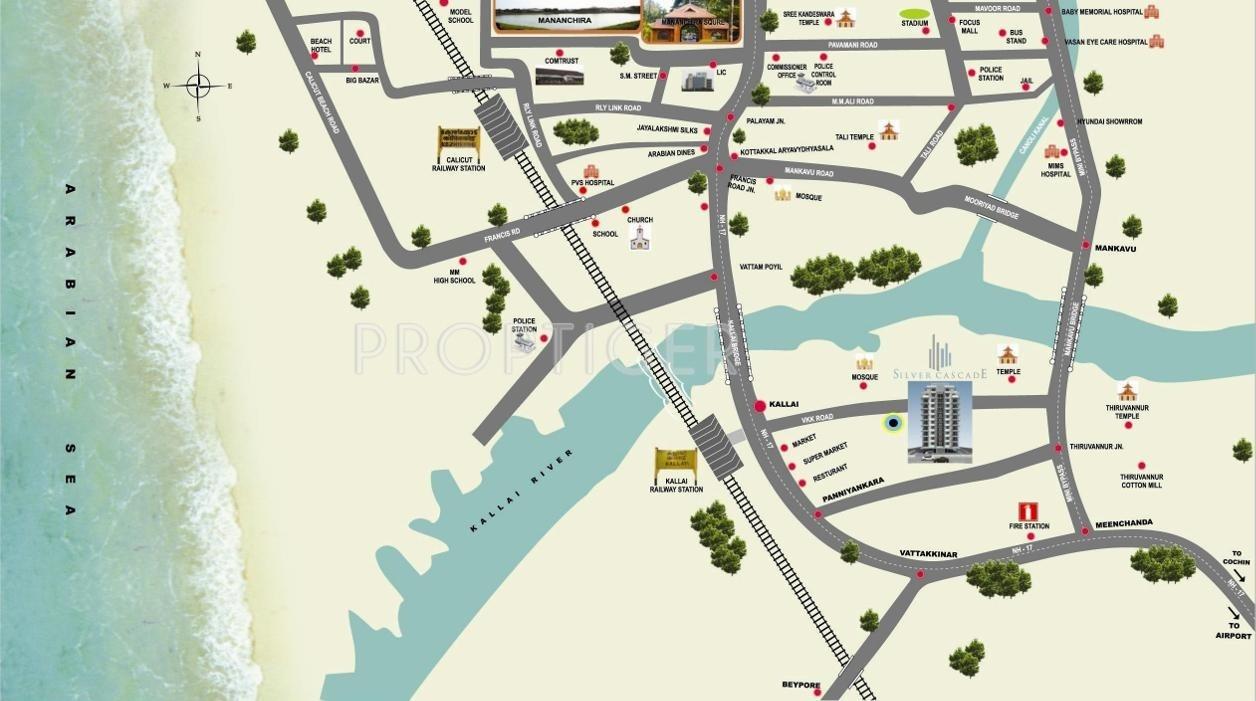 Galaxy Builders Silver Cascade Location Plan