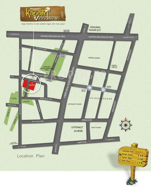 Images for Location Plan of Manglam Kanak Vrindavan