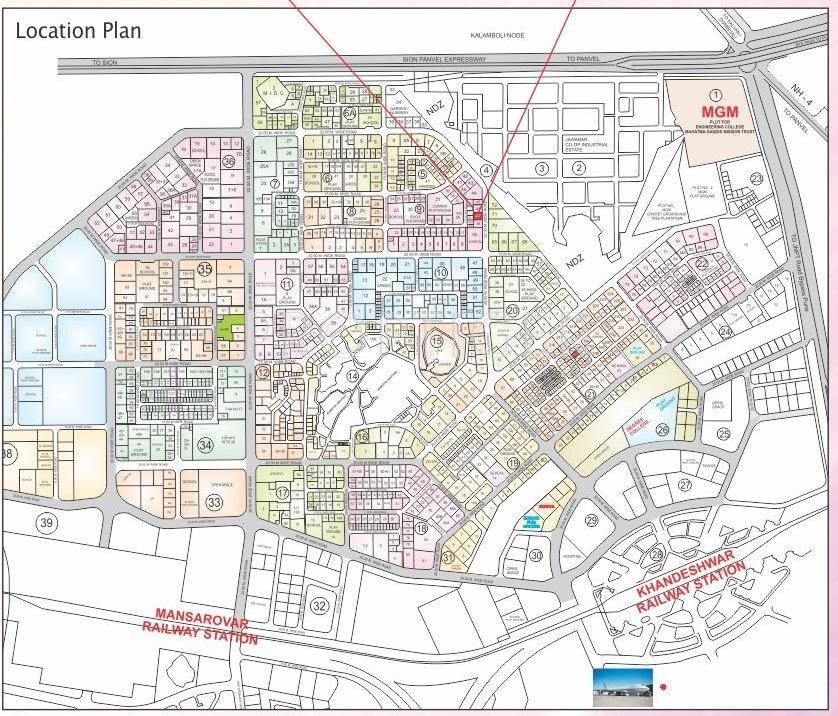 Om Group Jalaram Apartment Location Plan