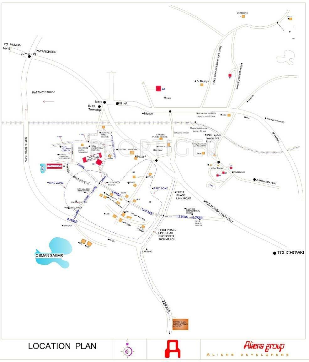 Images for Location Plan of Aliens Valley Apartment