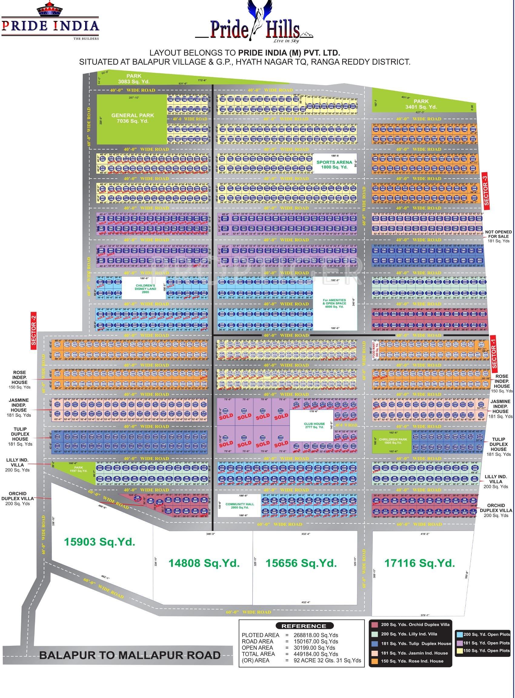 Images for Layout Plan of Pride Hills Plots