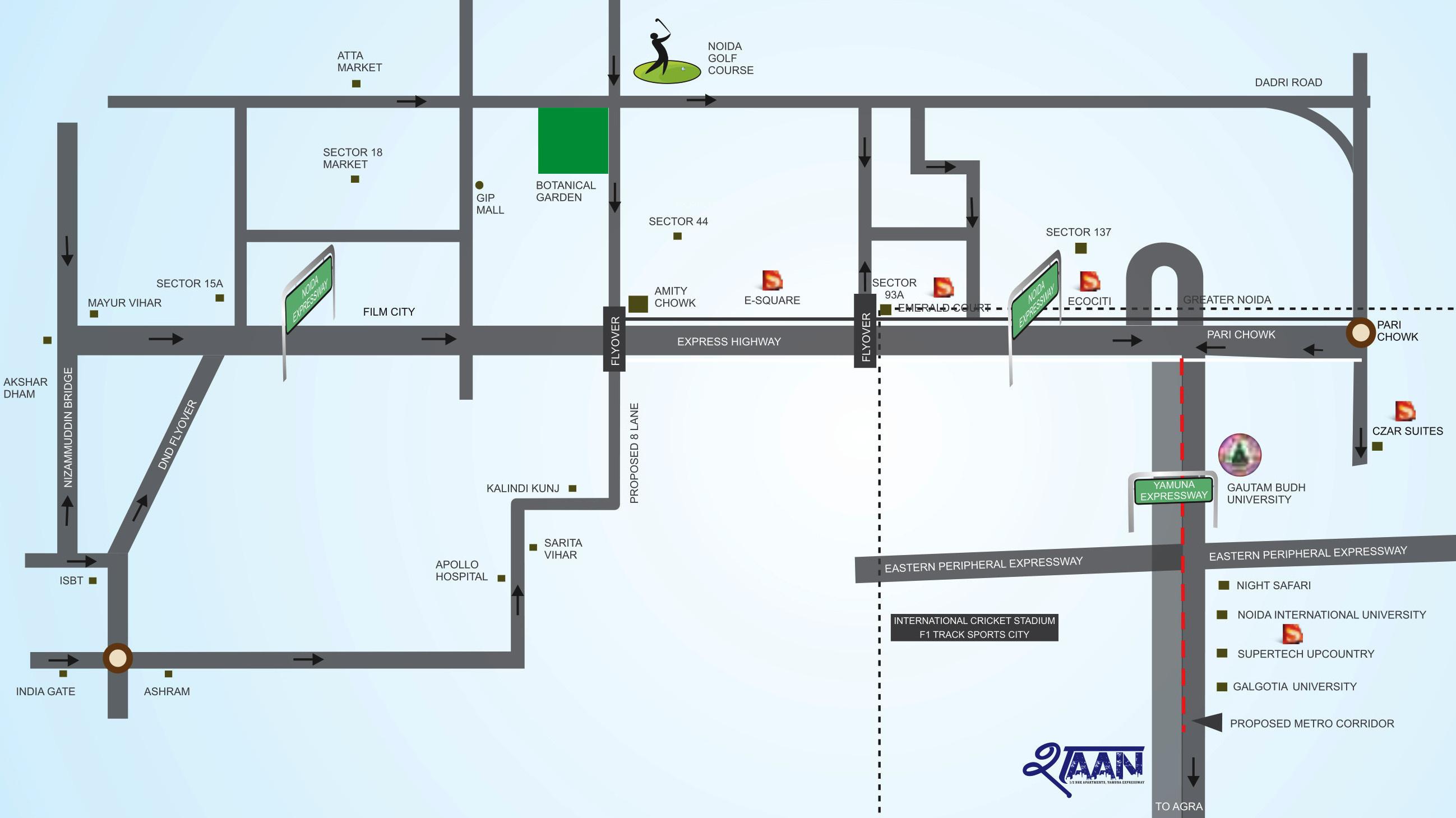 Images for Location Plan of Supertech Shaan
