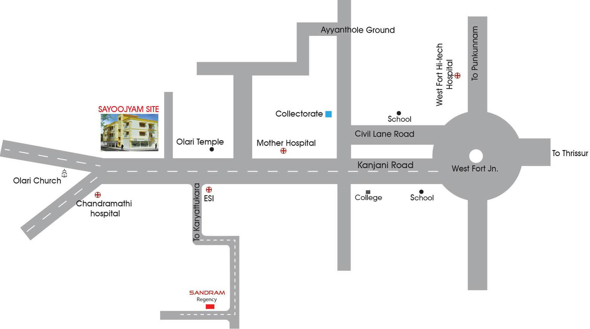 Images for Location Plan of Sapthavarna Builders Sayoojyam Regency
