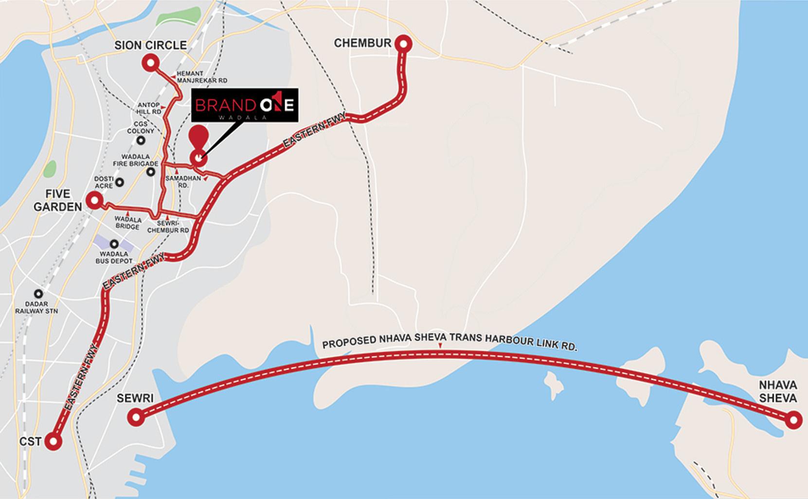 Images for Location Plan of AM Brand One Wadala C Wing