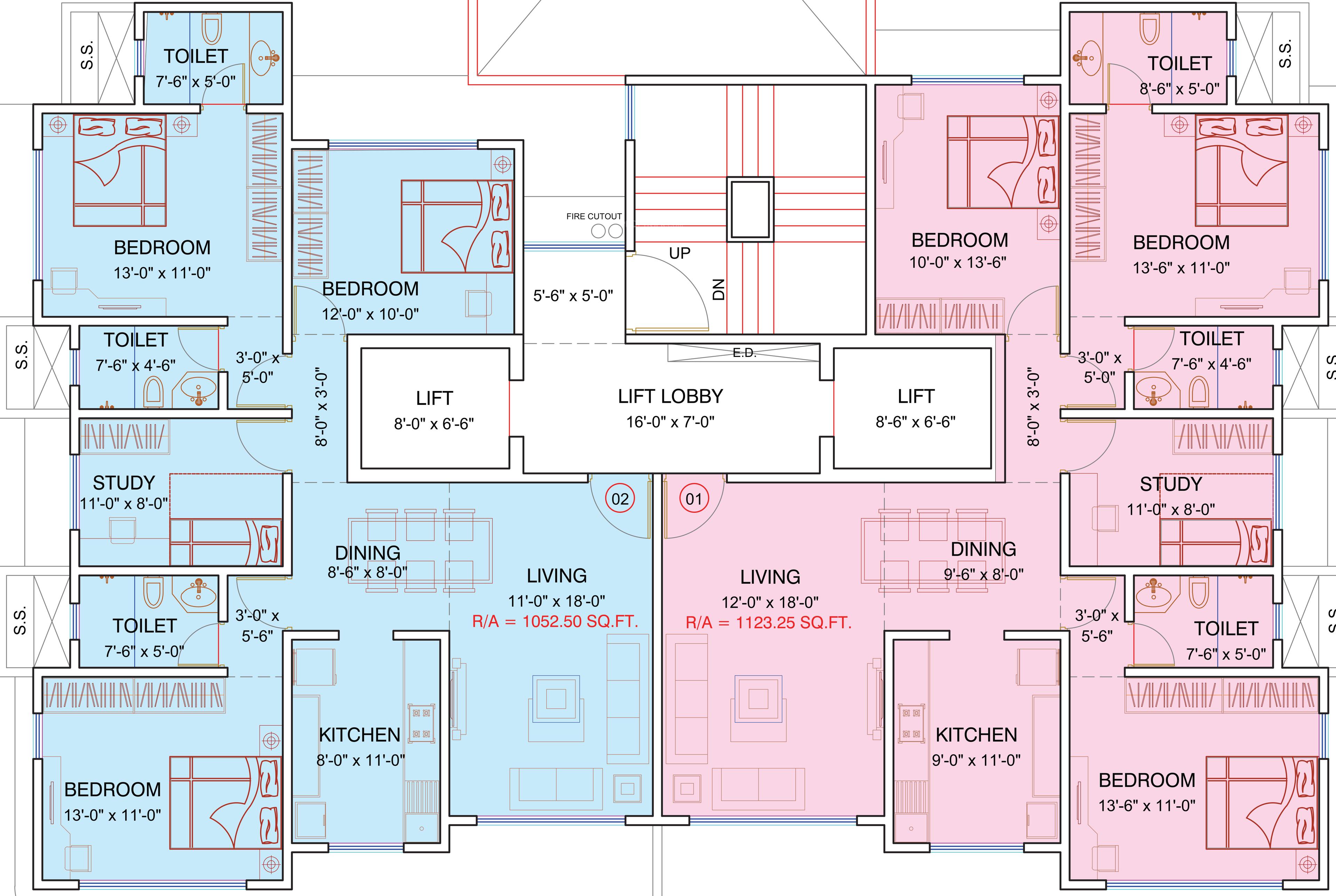  sat-anupa-chs-phase-1 Typical Floor Plan